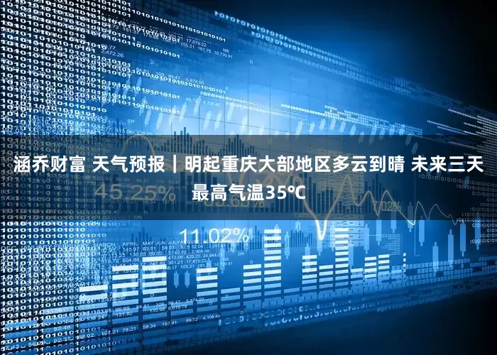 涵乔财富 天气预报｜明起重庆大部地区多云到晴 未来三天最高气温35℃